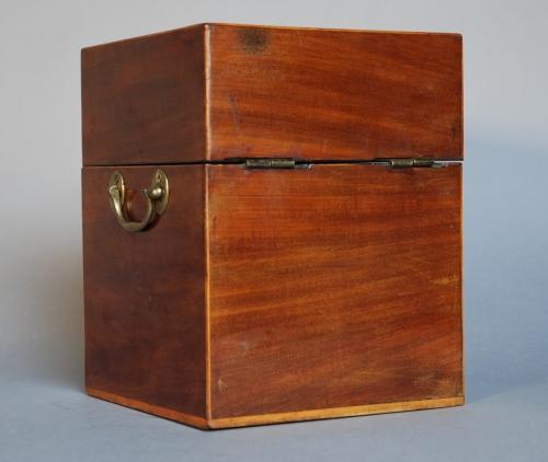 18th century mahogany post box