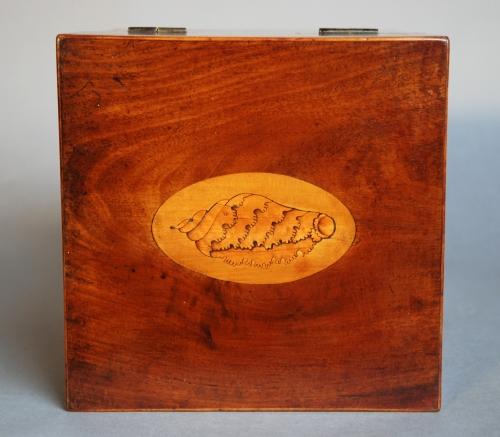 18th century mahogany post box