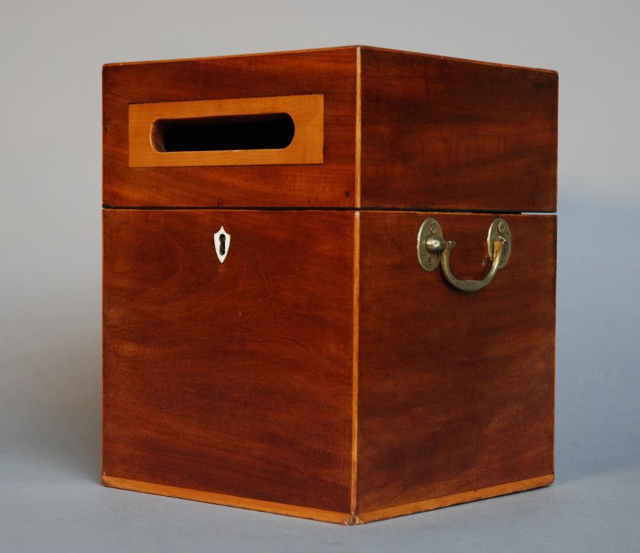 18thc mahogany post box