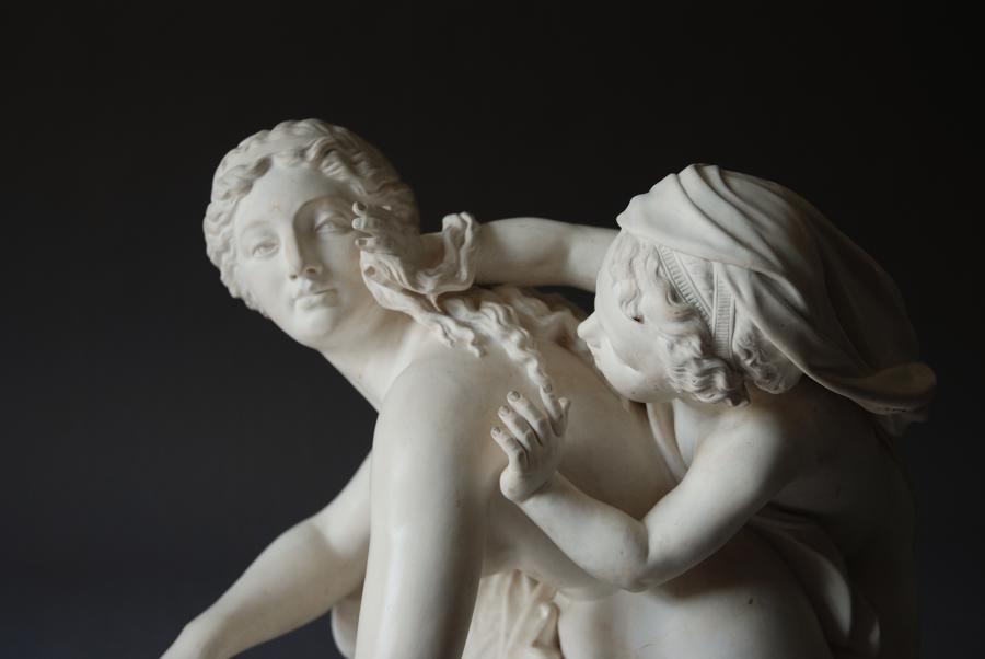 19thc large Parian figure