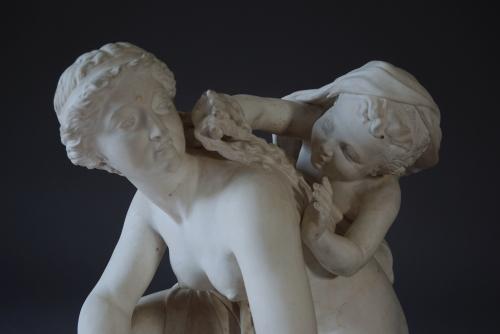 19thc large Parian figure