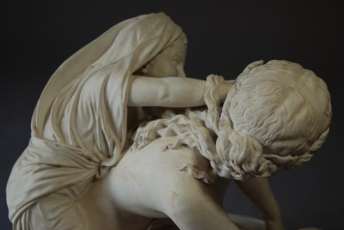 19thc large Parian figure