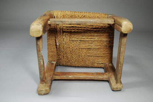 18th century folk art pine spindle back childs chair