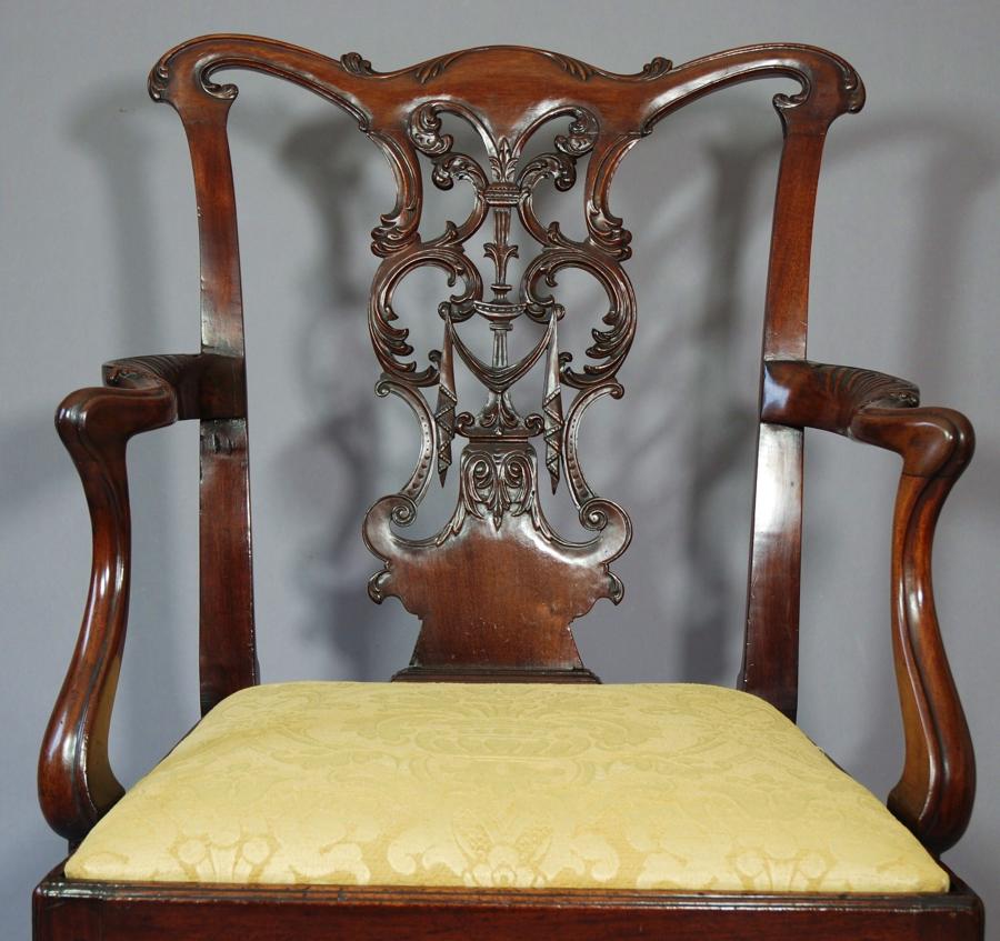 18thc George III open armchair