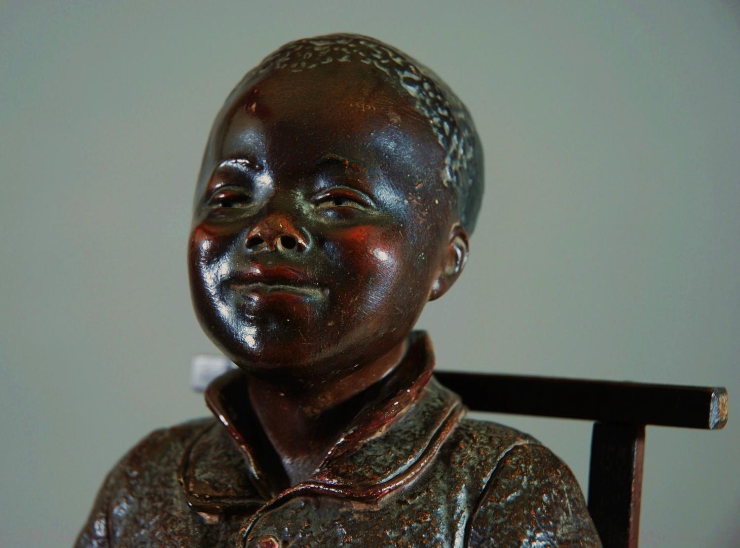 Terracotta Blackamoor figure