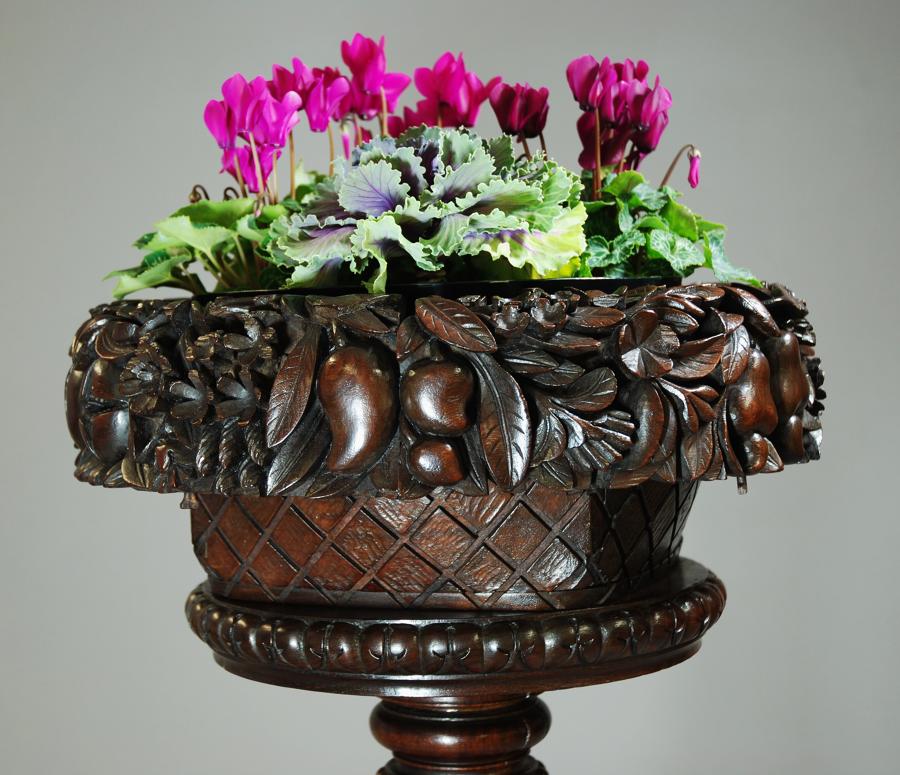 Anglo Indian hardwood jardiniere stand
