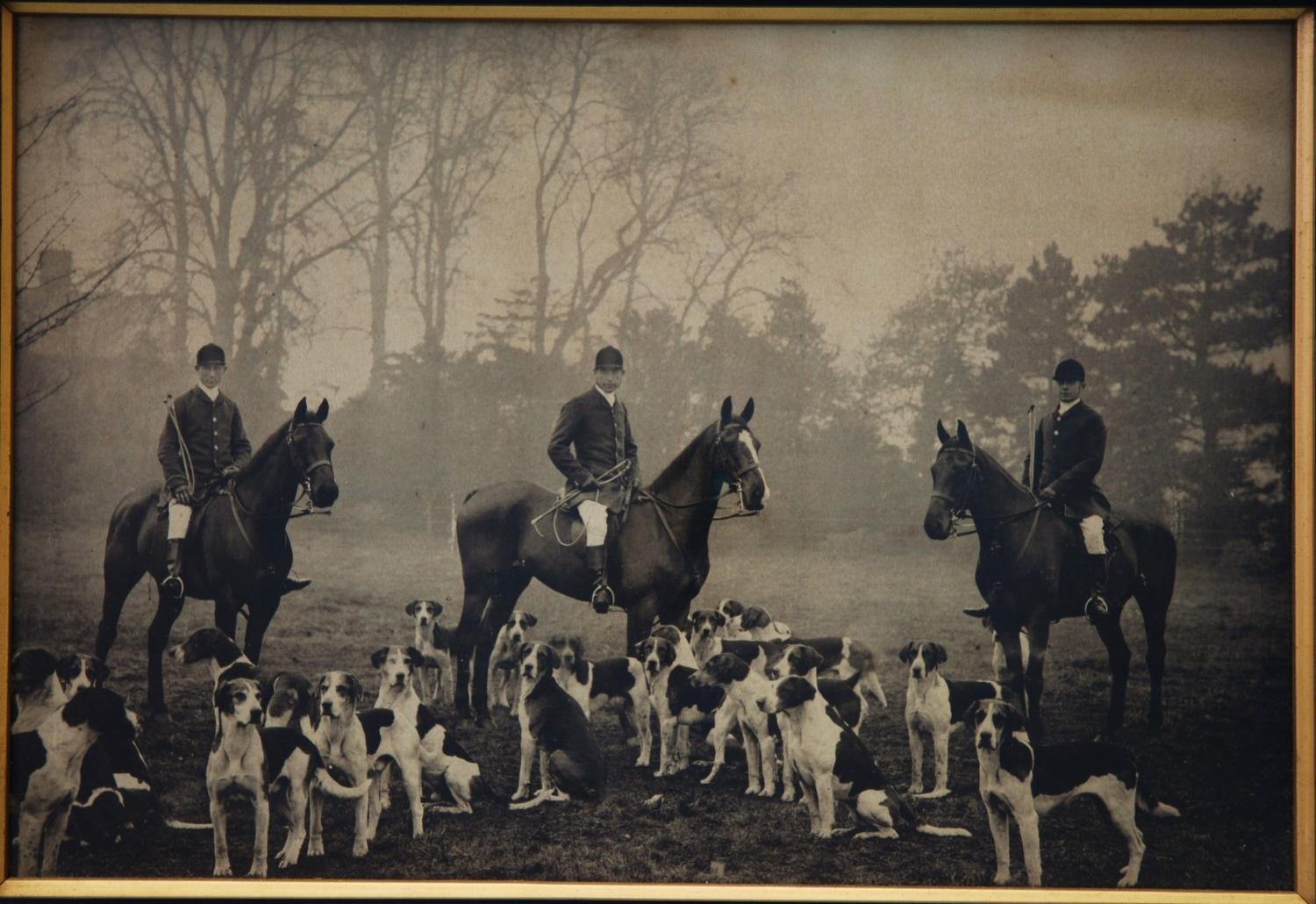 Victorian original photograph of Huntsmen