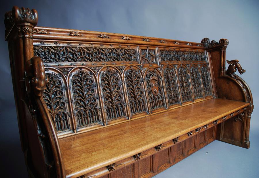 Extremely rare part 15thc/part 19thc settle