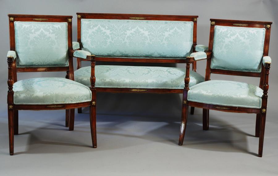 Three piece suite in the French salon style 