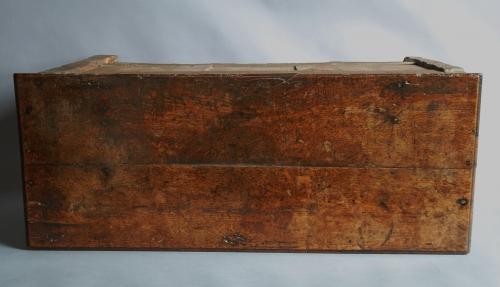 Late 17th century carved oak coffer