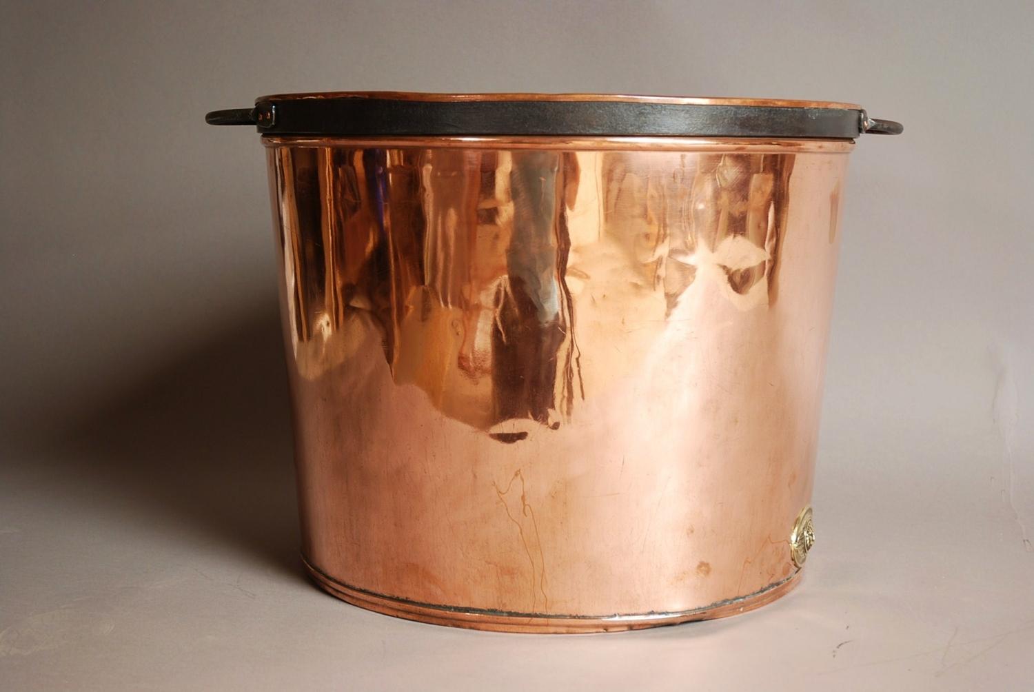 Large polished French copper copper