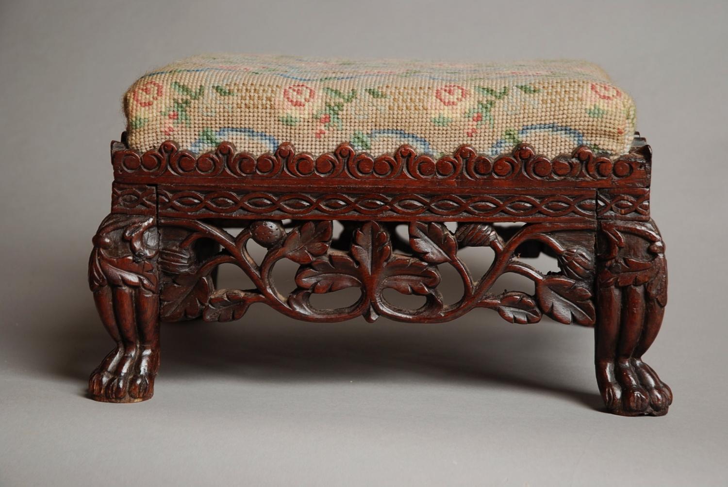 Anglo Indian foot stool