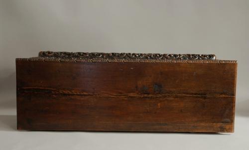 Late 19th century profusely carved oak chest
