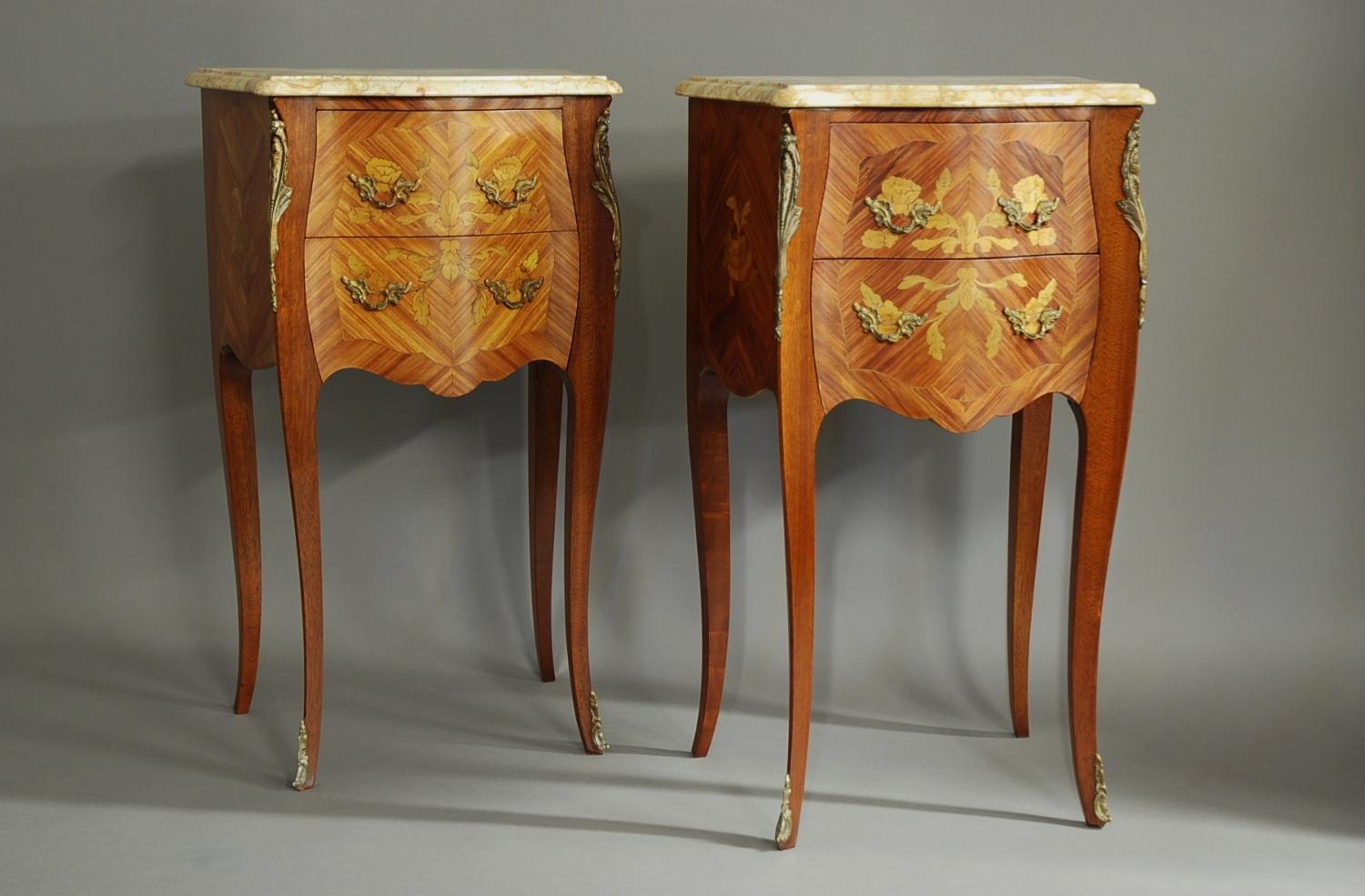 Pair Kingwood bedside commodes