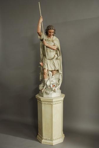 Large figure of St Michael & the Dragon