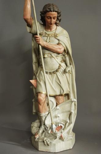Large figure of St Michael & the Dragon