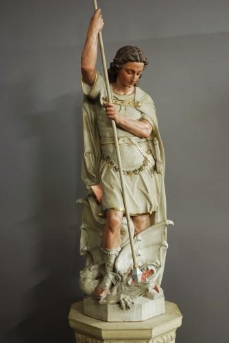 Large figure of St Michael & the Dragon