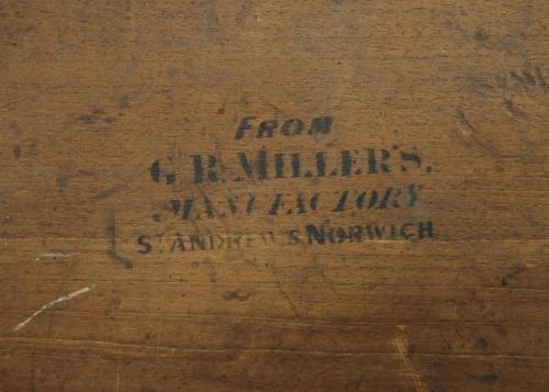 19thc rosewood writing table of fine quality