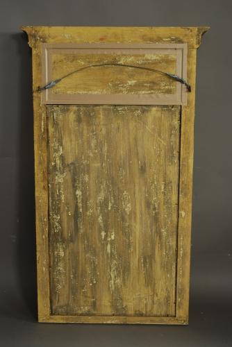 Regency style eglomise giltwood pier mirror