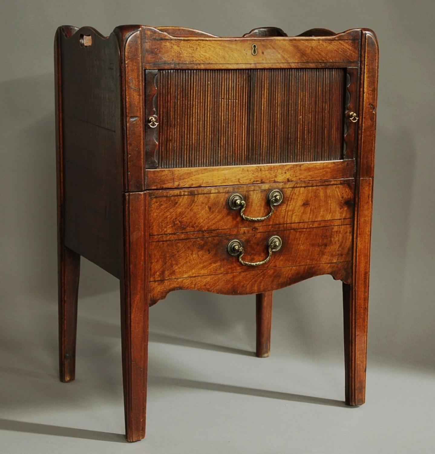 18th century mahogany night table