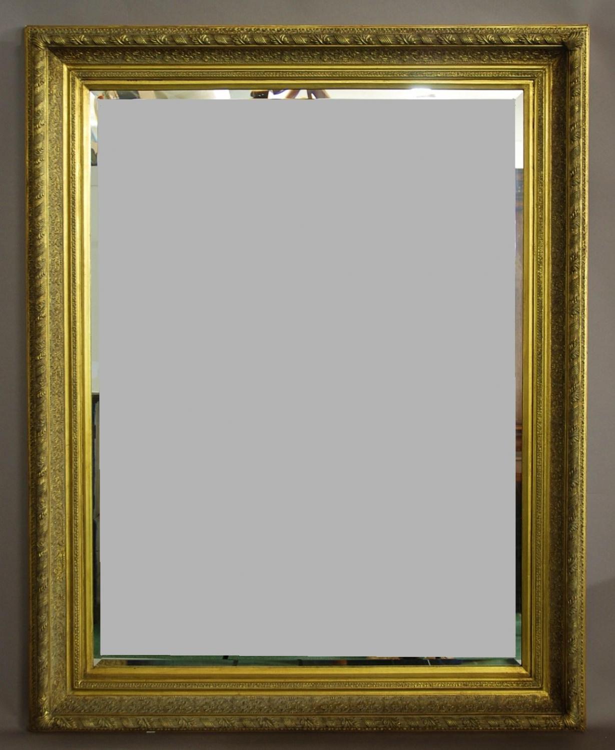 Large gilt decorative mirror