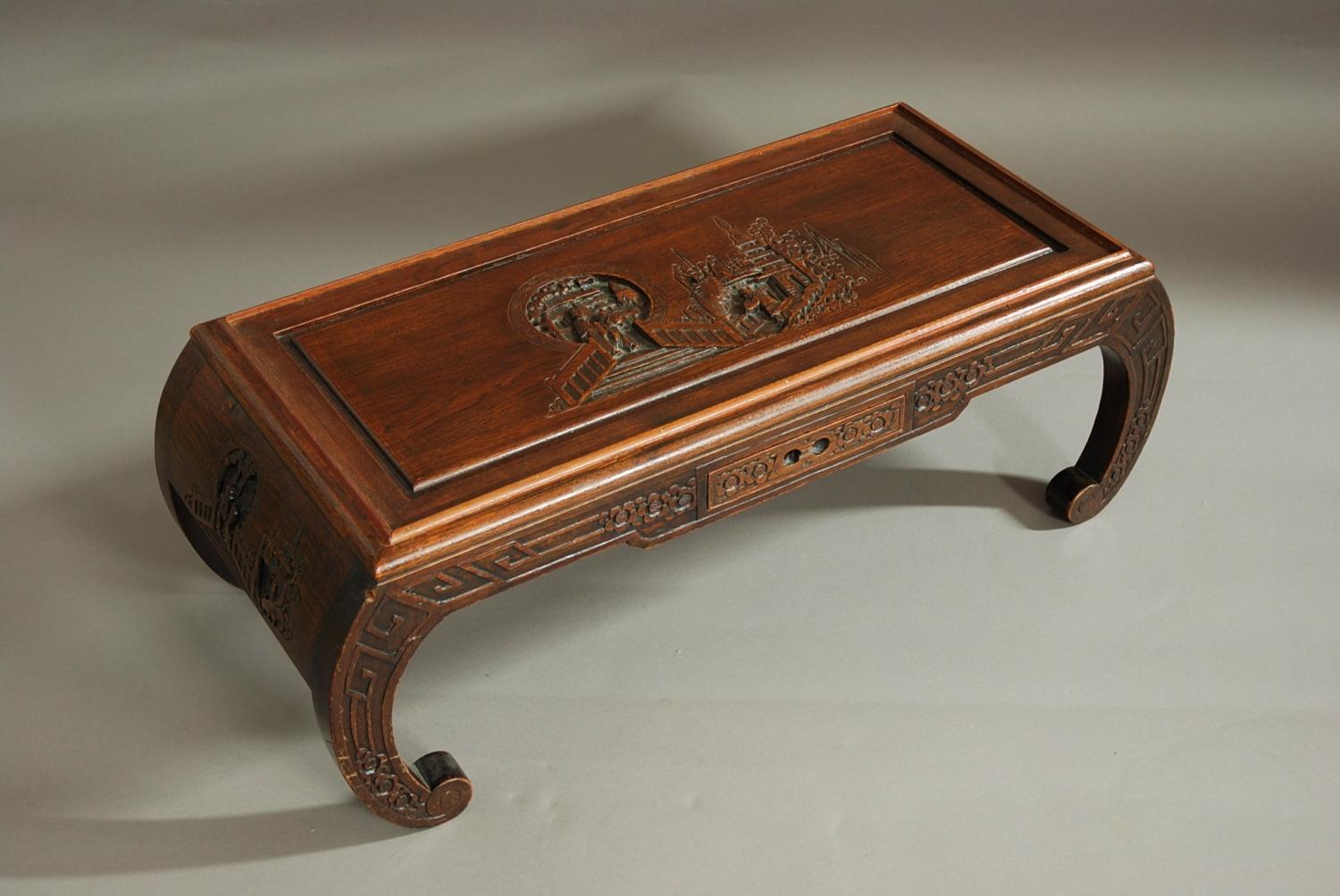 Early 20thc Chinese hardwood low table