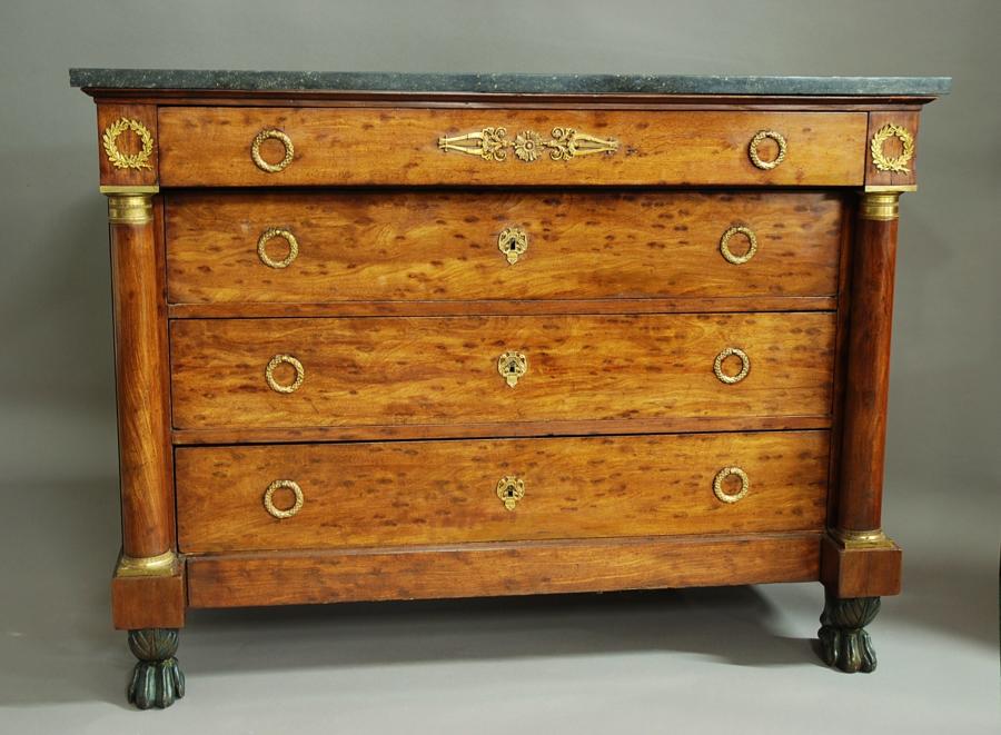 19thc ormolu mounted French Empire commode