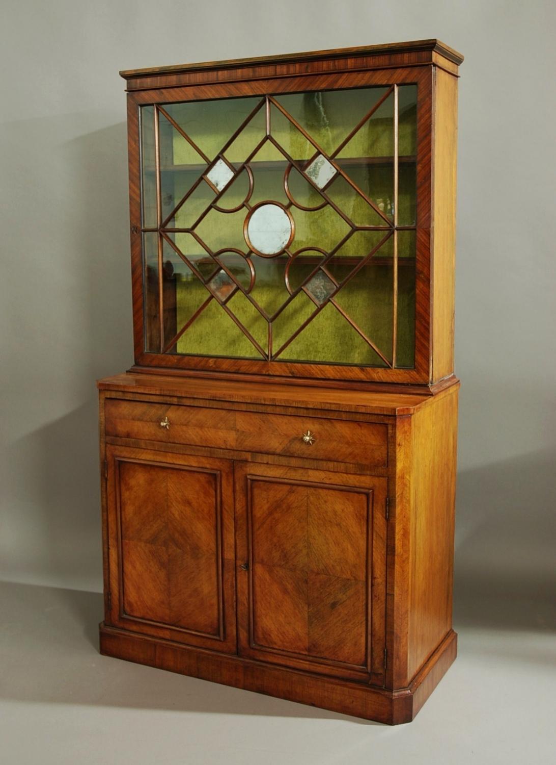 French 19th century small Kingwood bookcase