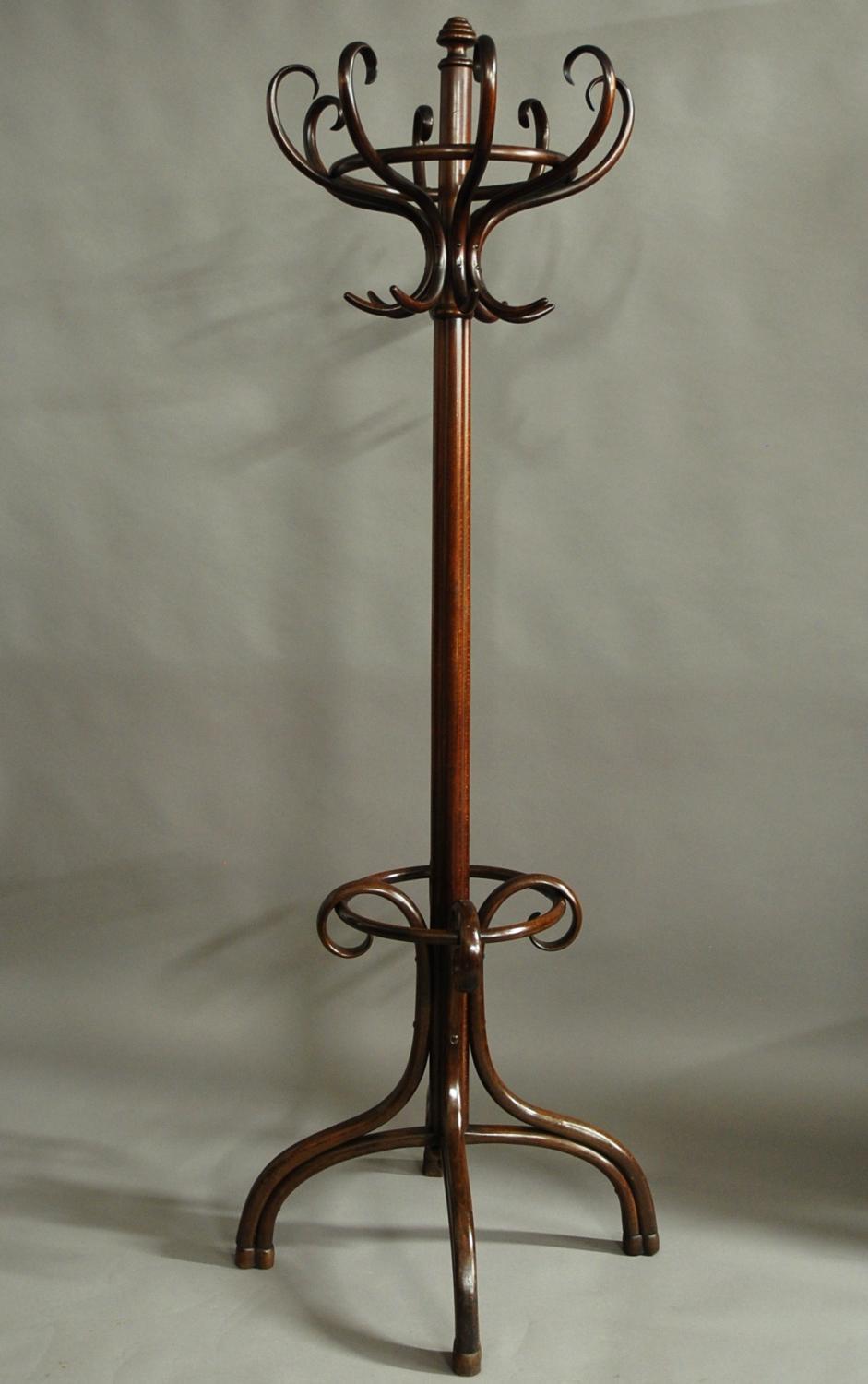 Edwardian bentwood hat & coat stand by Thonet