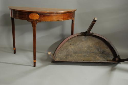 Pair of 18th century mahogany console tables