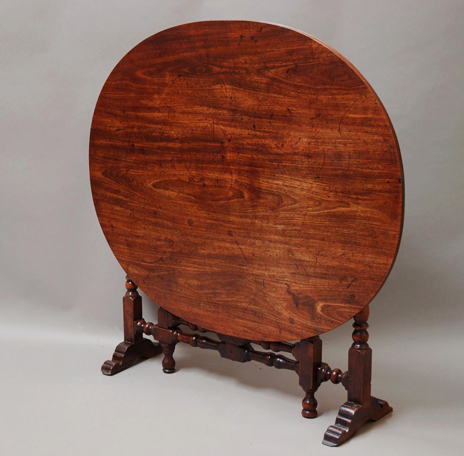 17thc yew wood & mahogany coaching table