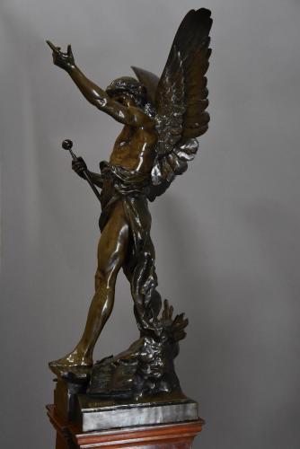 Superb large bronze 'Le Genie du Travail'