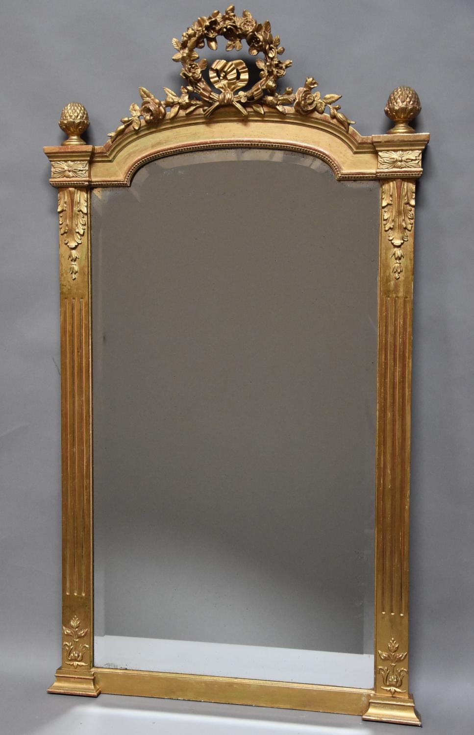 Late 19th century French gilt mirror
