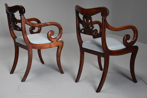 Superb set of twelve Regency dining chairs