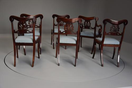 Superb set of twelve Regency dining chairs