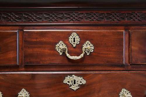 Mid 18th century mahogany chest on chest with superb original patina