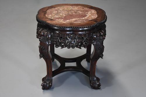 Late 19th century Chinese low table or pot stand