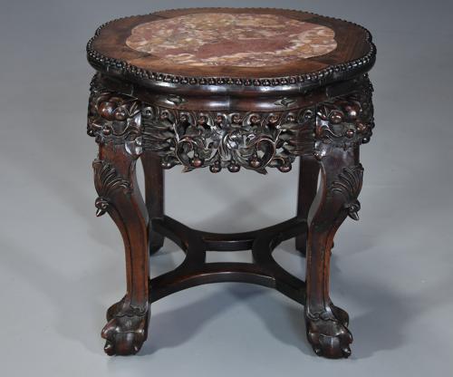 Late 19th century Chinese low table or pot stand