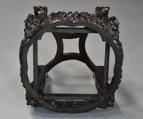 Late 19th century Chinese low table or pot stand