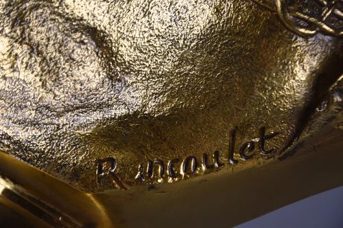 19thc French gilt bronze bust of a Victorian lady by Rancoulet