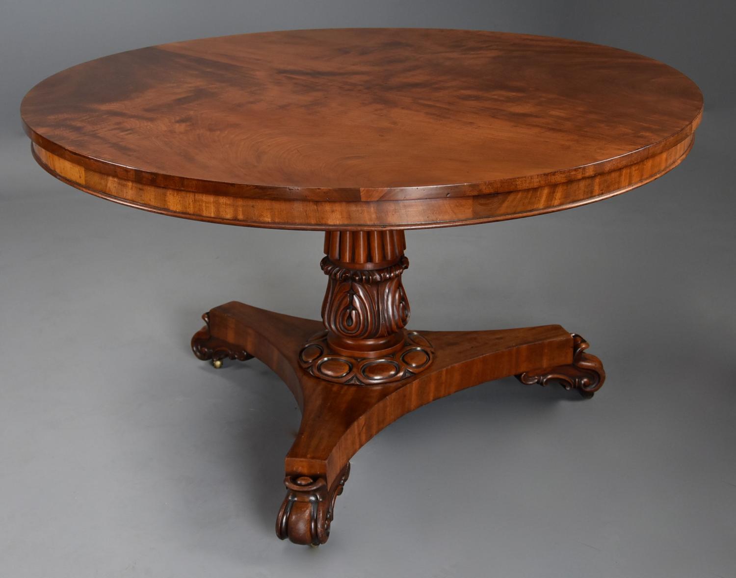 Mid 19th century mahogany centre table of excellent patina