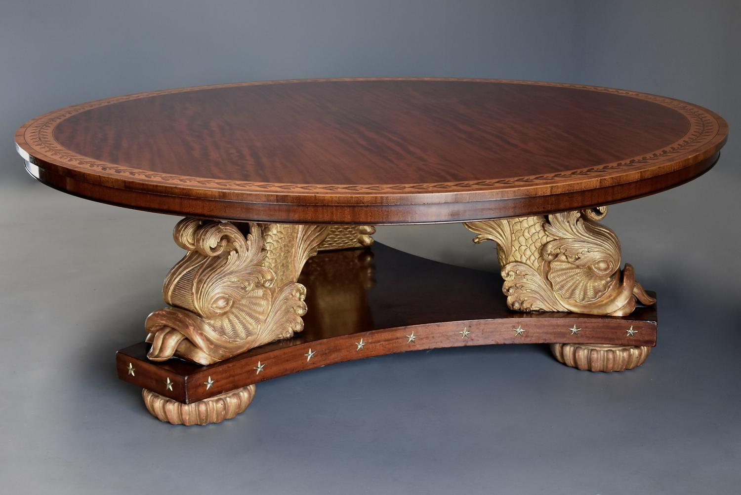Stunning extremely large superb quality Regency style centre table