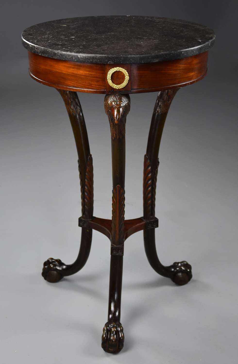Late 18thc French Empire mahogany gueridon table of small proportions