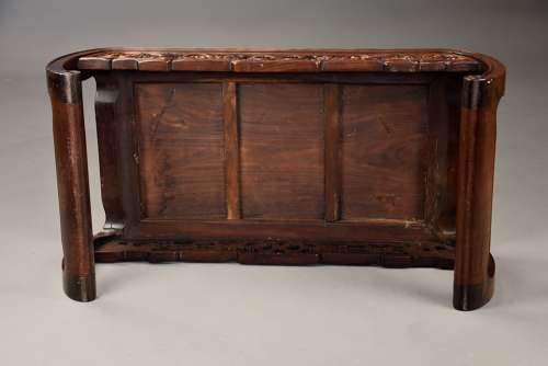 Early 20th century Chinese padouk rectangular low table