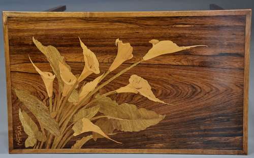 Early 20thc fine quality French Art Nouveau nest of rosewood tables