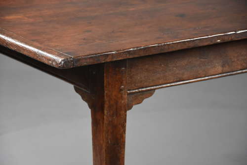 Large late 19thc Arts & Crafts oak farmhouse table of good patina