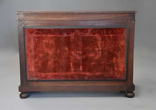 Mid 19th century carved Anglo Indian padouk console table, probably from the Bombay region
