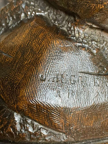 Finely carved late 19thc Black Forest linden wood cattle group, stamped ‘J HUGGLER